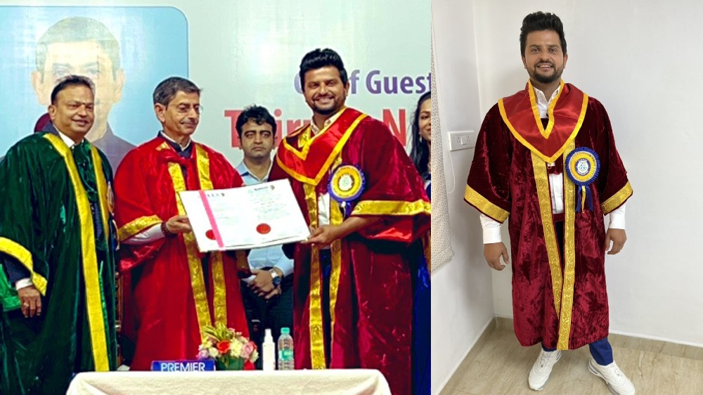 ‘Chennai is home’: Raina after receiving doctorate from TN univ ‘Chennai is home’: Raina after receiving doctorate from TN univ