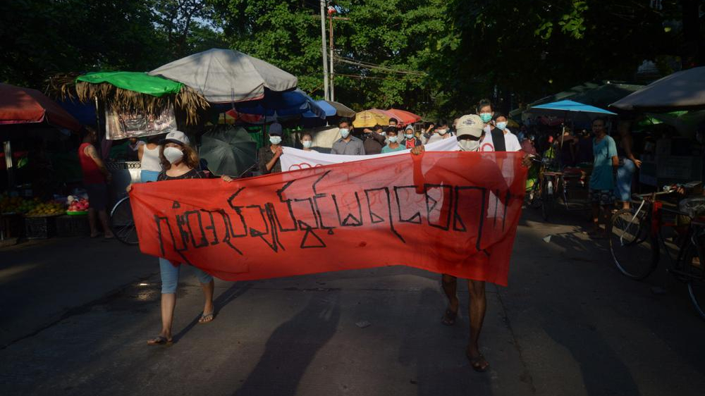 Japanese video journalist detained at Myanmar protest march