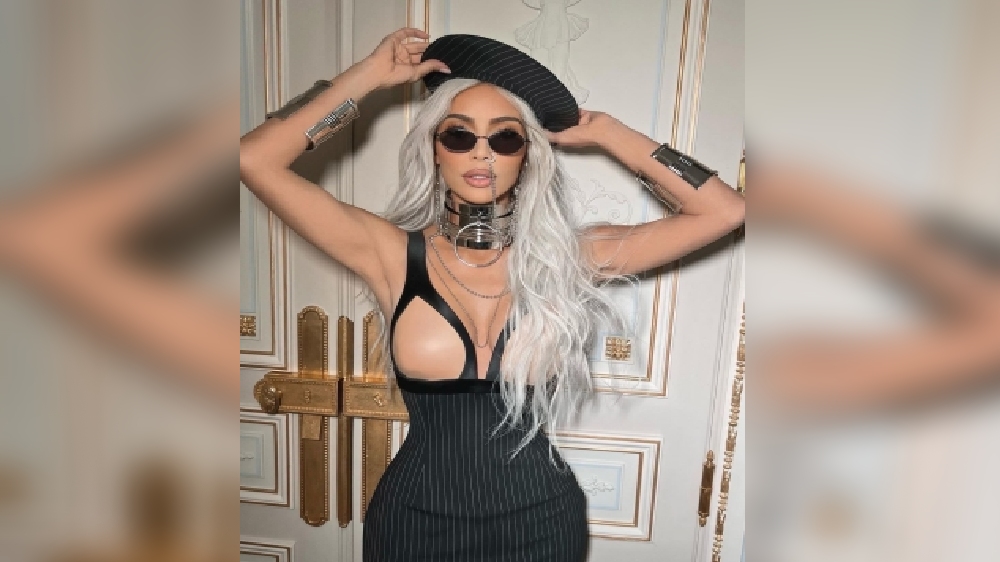 Kim poses almost naked in gym photoshoot