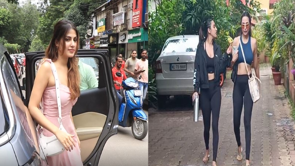 Rhea Chakraborty, Malaika Arora, Akansha Ranjan spotted in town