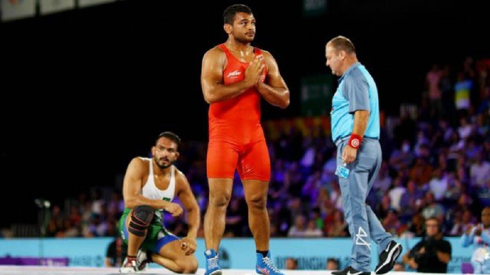 Deepak Punia clinches gold in Mens Freestyle 86kg, defeats Inam