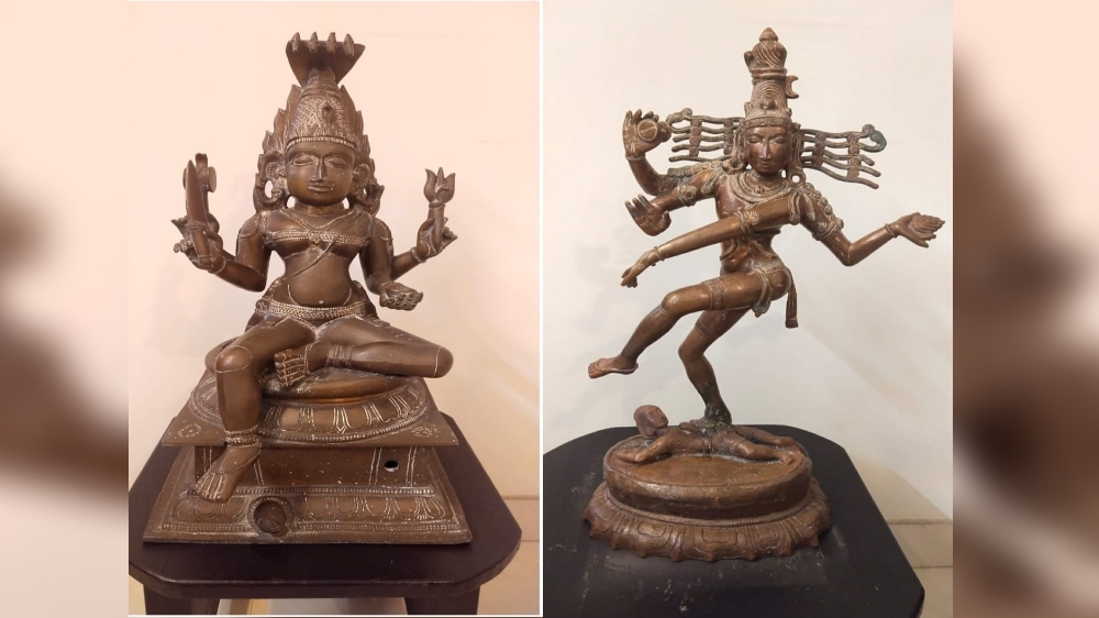 Sleuths seize 2 antique idols from Anna Nagar, probe under way Sleuths seize 2 antique idols from Anna Nagar, probe under way