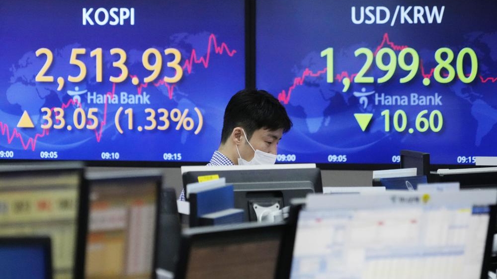 Asian shares track Wall Street gains on cooling inflation