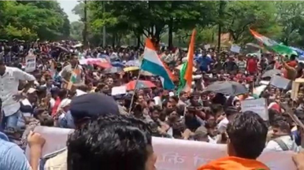 MPPSC aspirants take out protest march in Indore