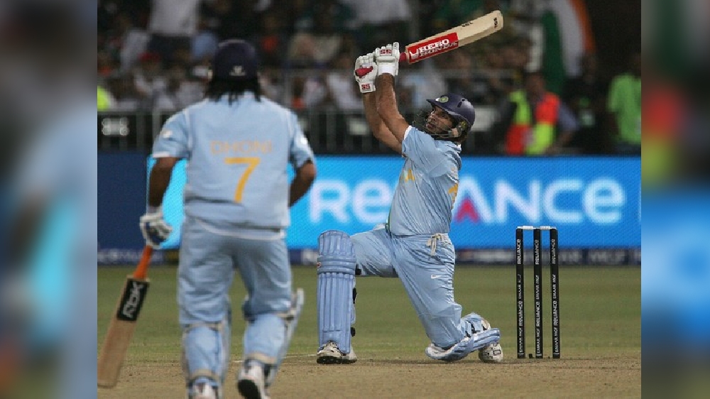 On this day, Yuvraj became first player to smash 6 sixes in 1 over