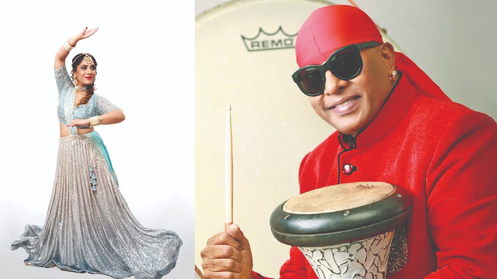 Fusion show of kathak and drums