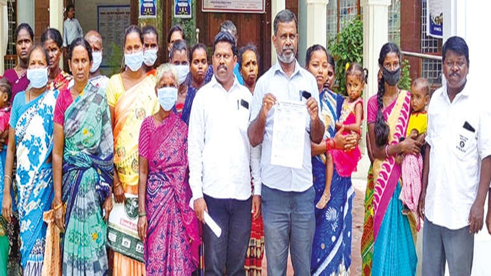 Tribals demand new homes, allege corruption in construction