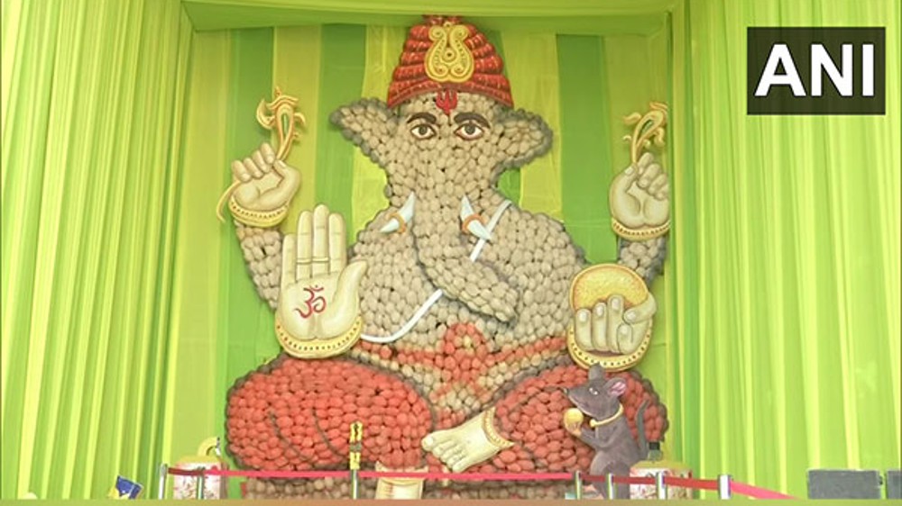 Attractive eco-friendly Ganesh idol made using 17,000 coconuts
