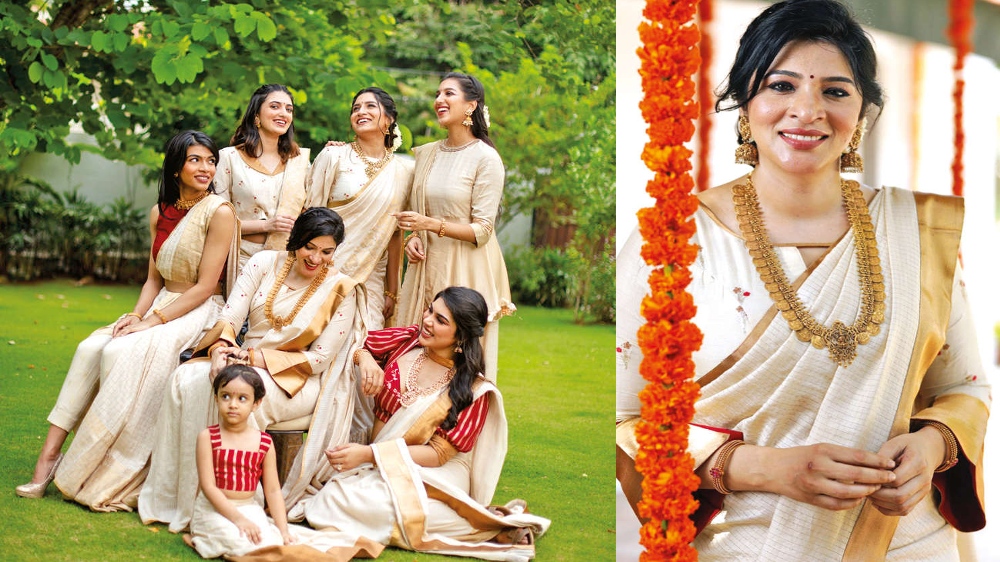 Celebrating Onam with threads, tassels and tailor-mades Celebrating Onam with threads, tassels and tailor-mades