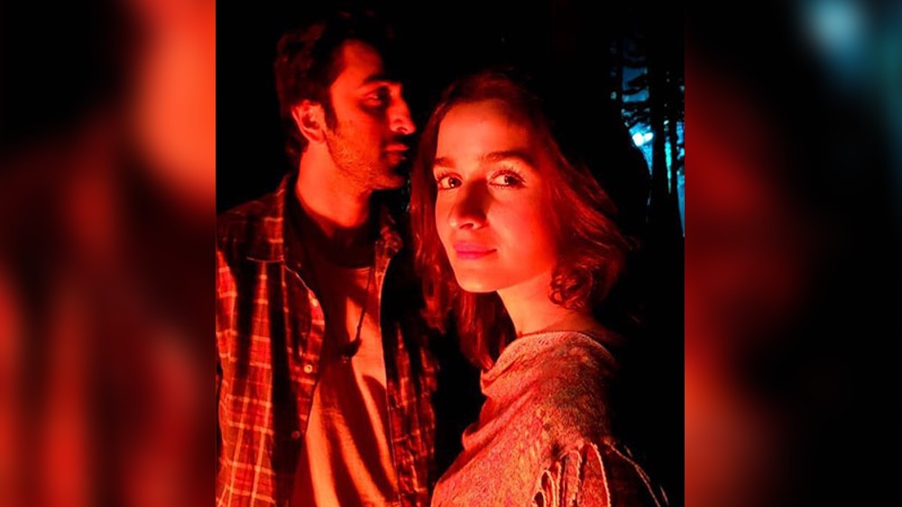 Alia drops BTS picture with Ranbir from Deva Deva song shoot