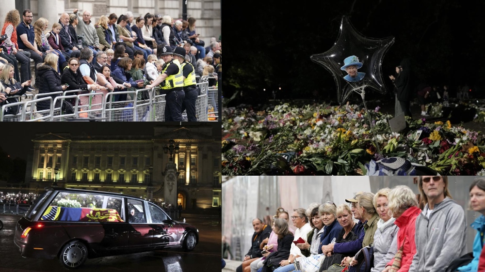Crowds gather in London to see Queen’s coffin procession