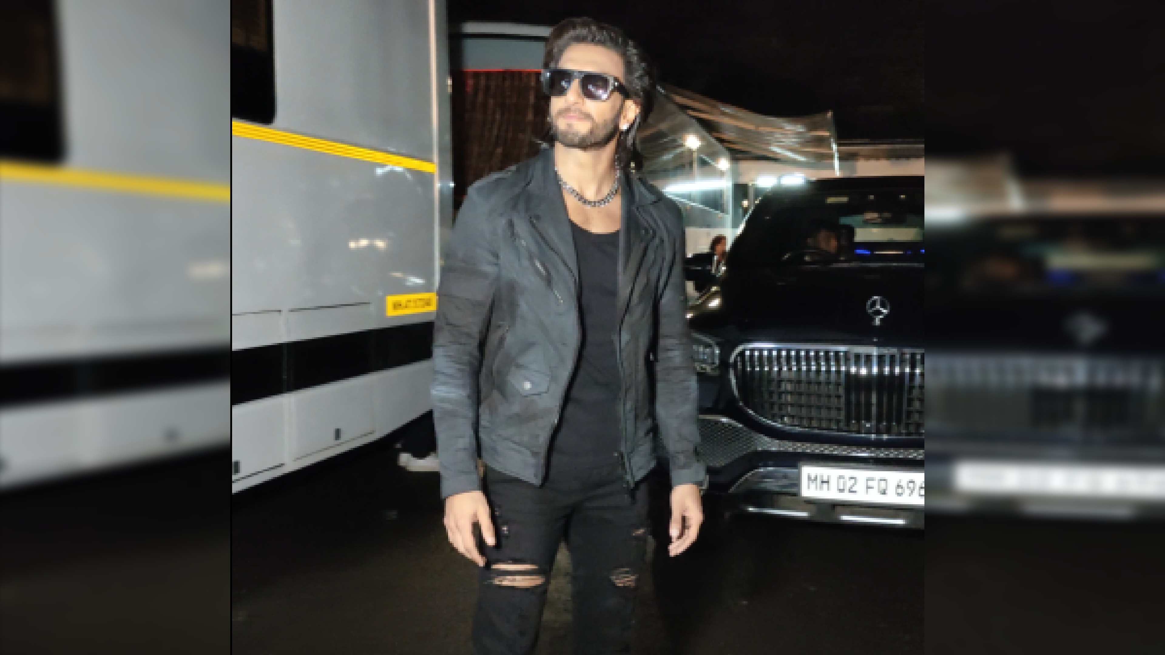 In Pics: Ranveer Singh rocks an all-black cool ensemble