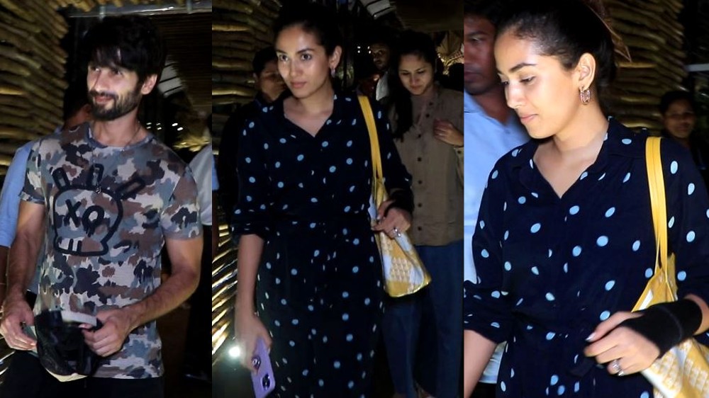 Shahid steps out with Mira for dinner: Check outfits