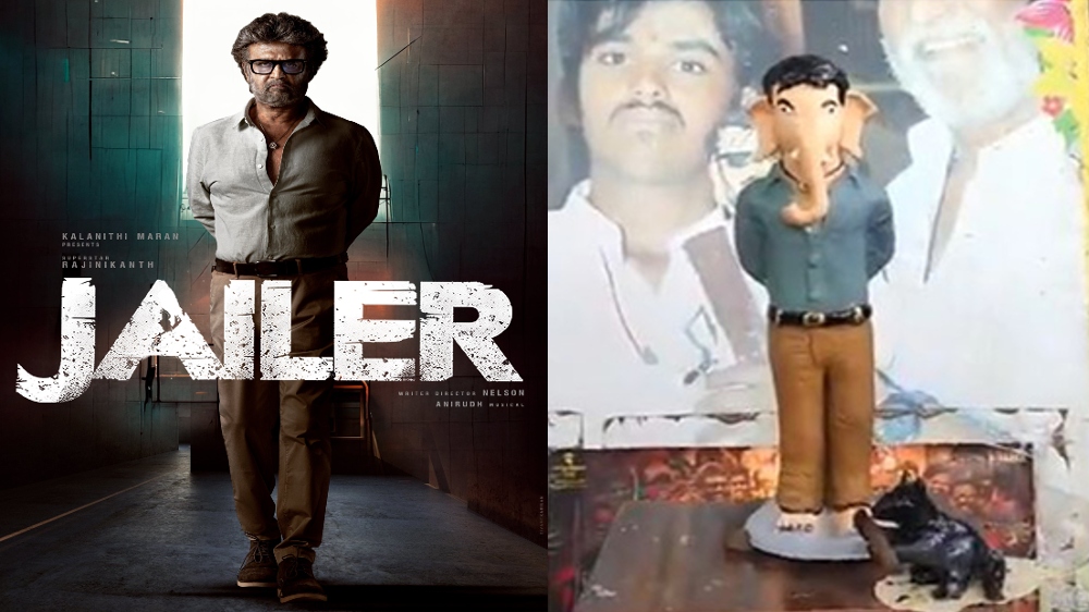 Rajinikanths look from Jailer inspires Lord Ganesha idols