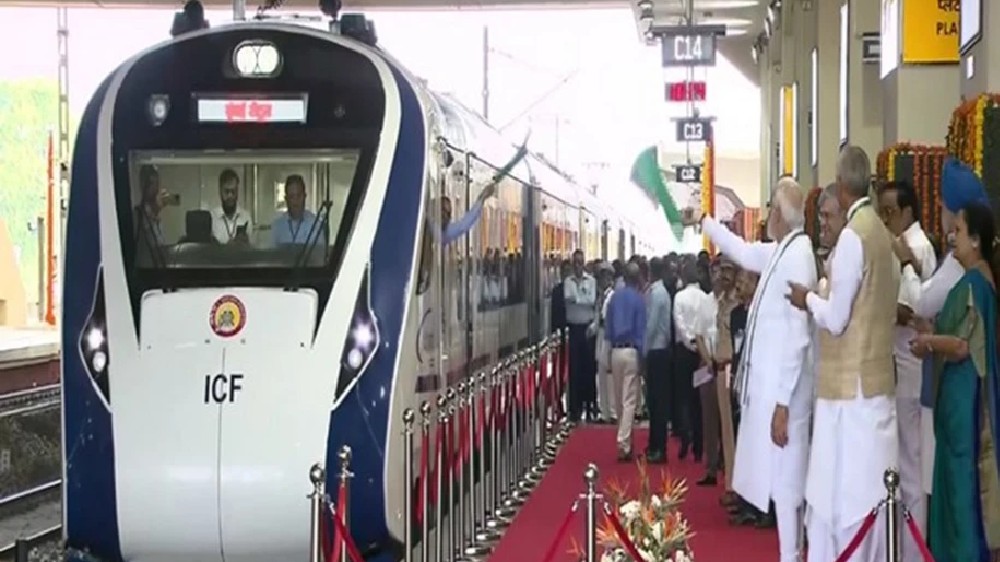 Modi flags off Vande Bharat train, launches Ahmedabad Metro