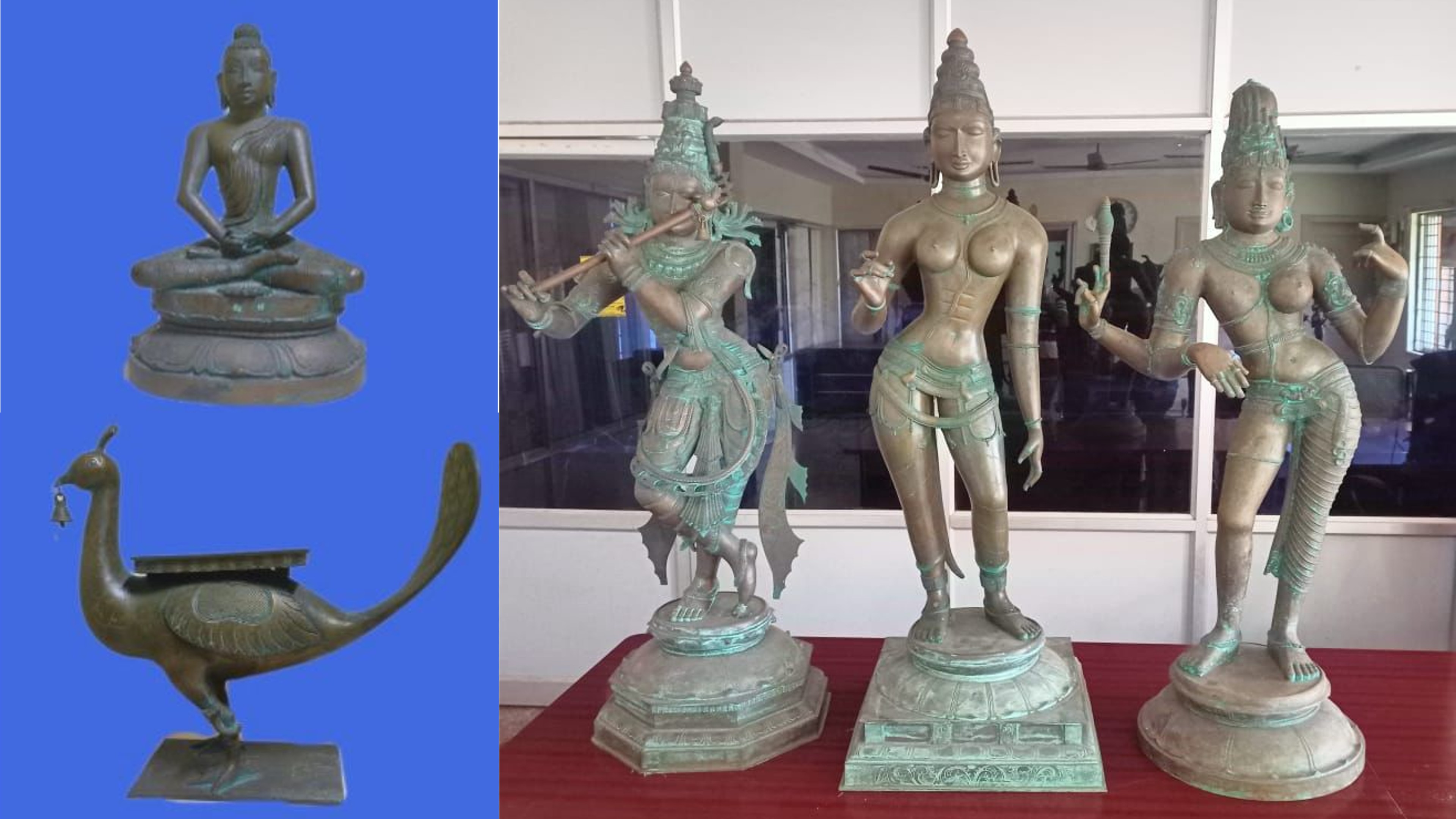 7 antique idols retrieved from Auroville shop by Idol Wing sleuths 7 antique idols retrieved from Auroville shop by Idol Wing sleuths