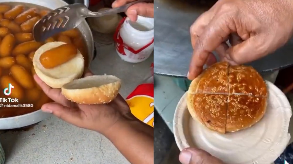 Viral video: Man makes gulab jamun burger, netizens go gaga