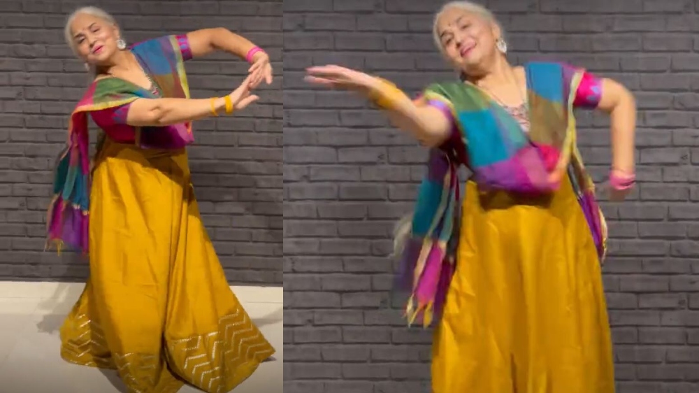 64-yr-old grandma dances to Kesariya song 64-yr-old grandma dances to Kesariya song