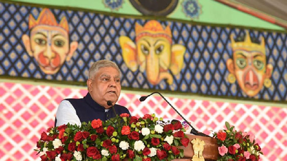 Jagdeep Dhankhar calls for strengthening space for discussion