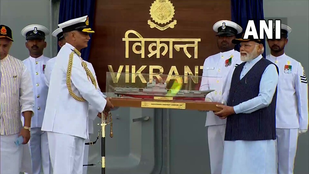Modi commissions India’s first indigenous carrier INS Vikrant