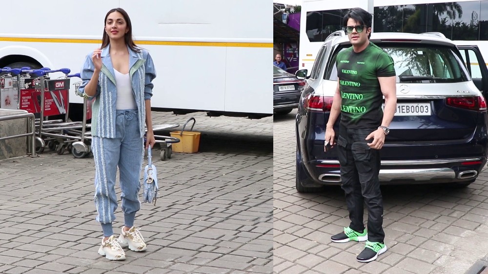 Kiara Advani, Manish Paul flaunt their outfits at Kalina airport