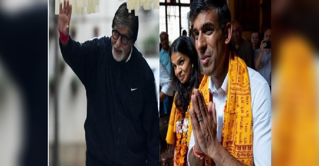 Big B reacts to Rishi Sunak becoming first Indian-origin PM of UK