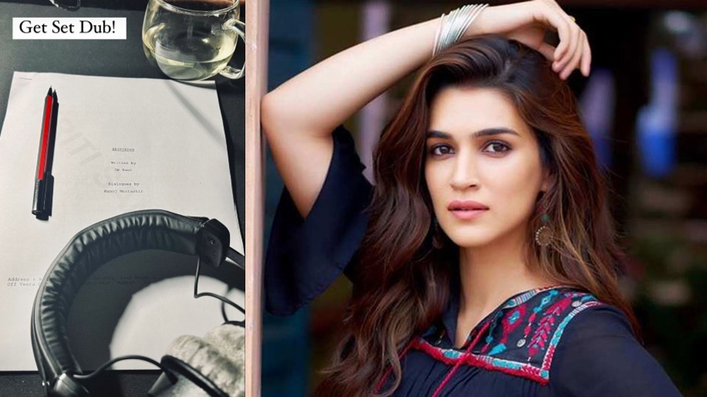 Kriti Sanon gives glimpse of her dubbing session for Adipurush
