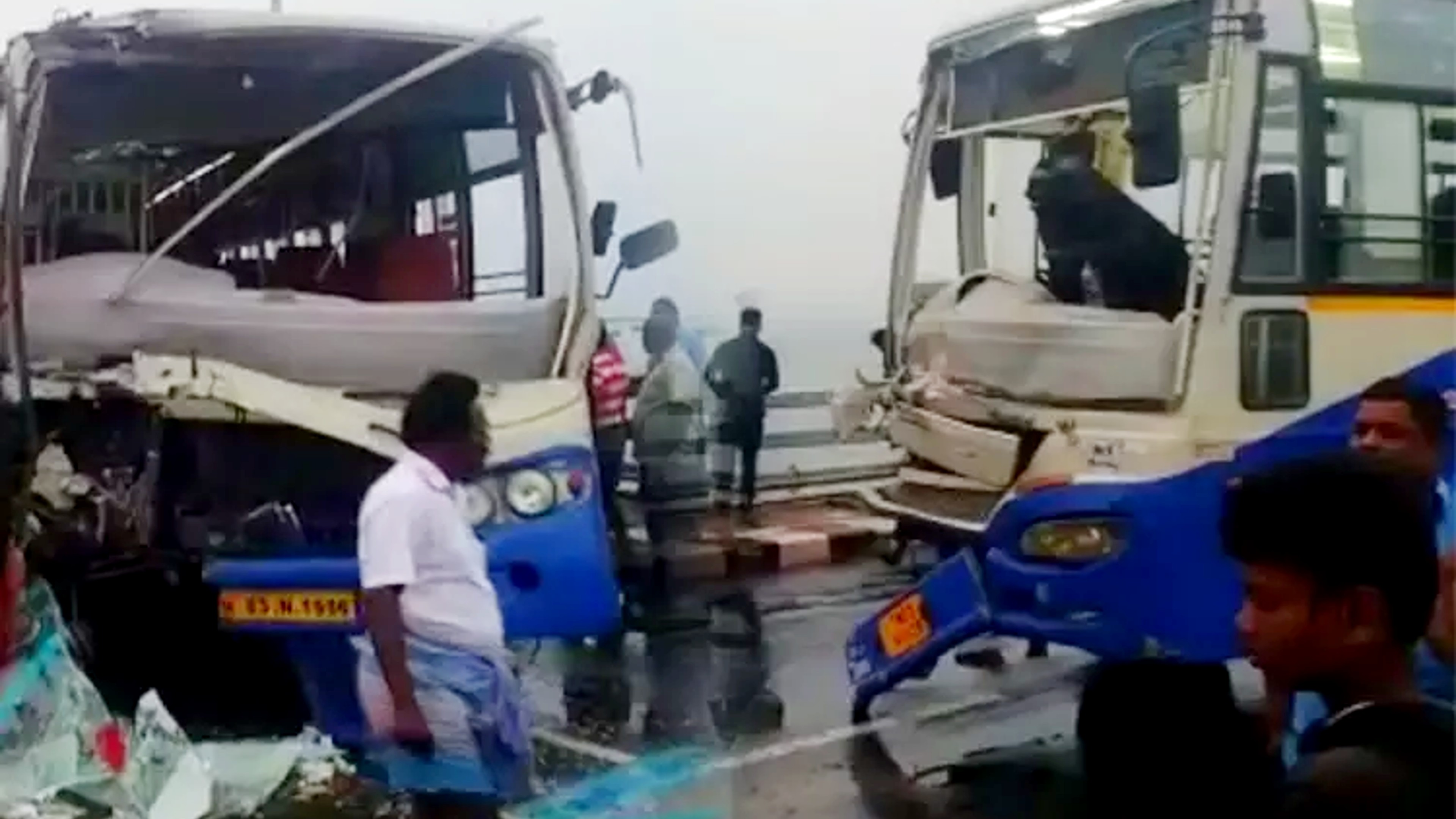 18 passengers injured as 2 govt buses collide on Pamban bridge