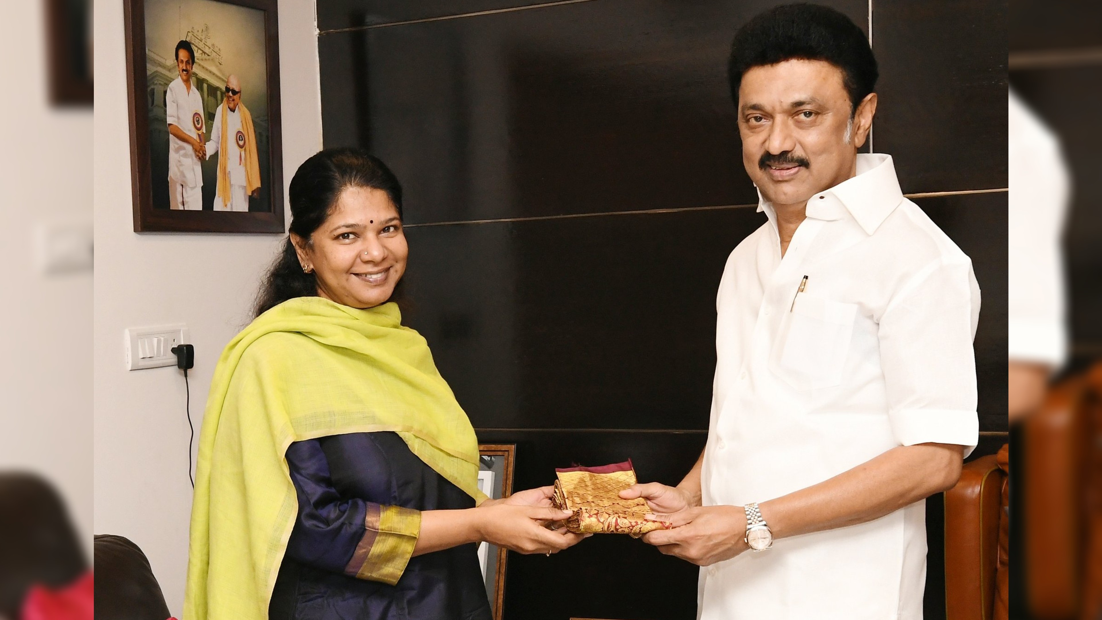Stalin greets Kanimozhi on Rural Development chairperson post