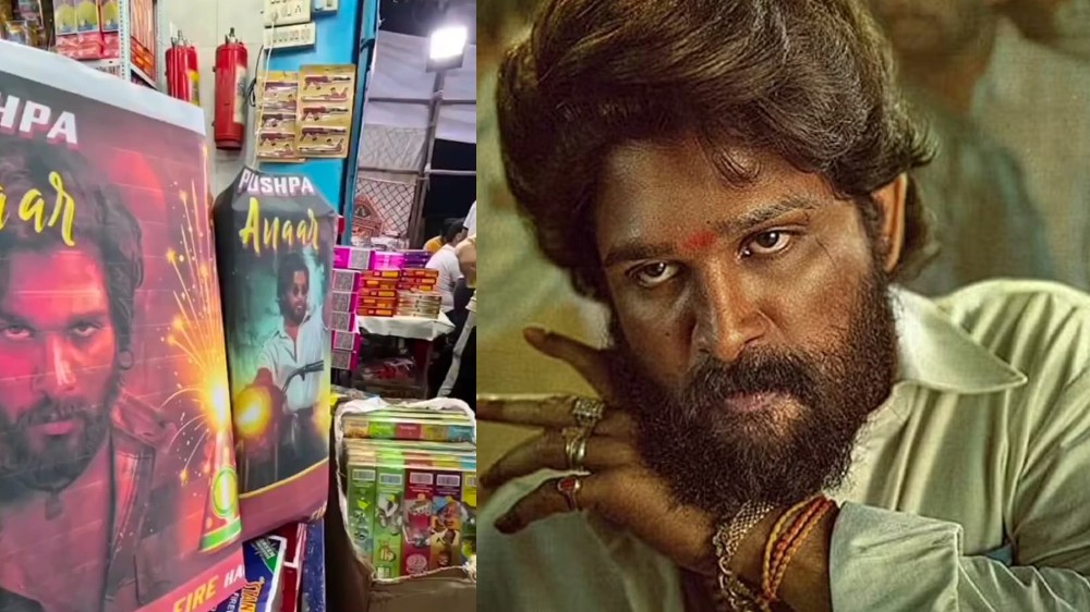 Firecrackers themed on Allu Arjuns Pushpa as Deepavali festival nears