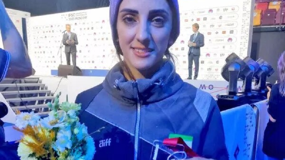 Irans Elnaz Rekabi, who competed without hijab, in Tehran Irans Elnaz Rekabi, who competed without hijab, in Tehran