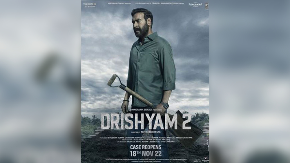 Ajay Devgn carries shovel in hand in new poster of Drishyam 2