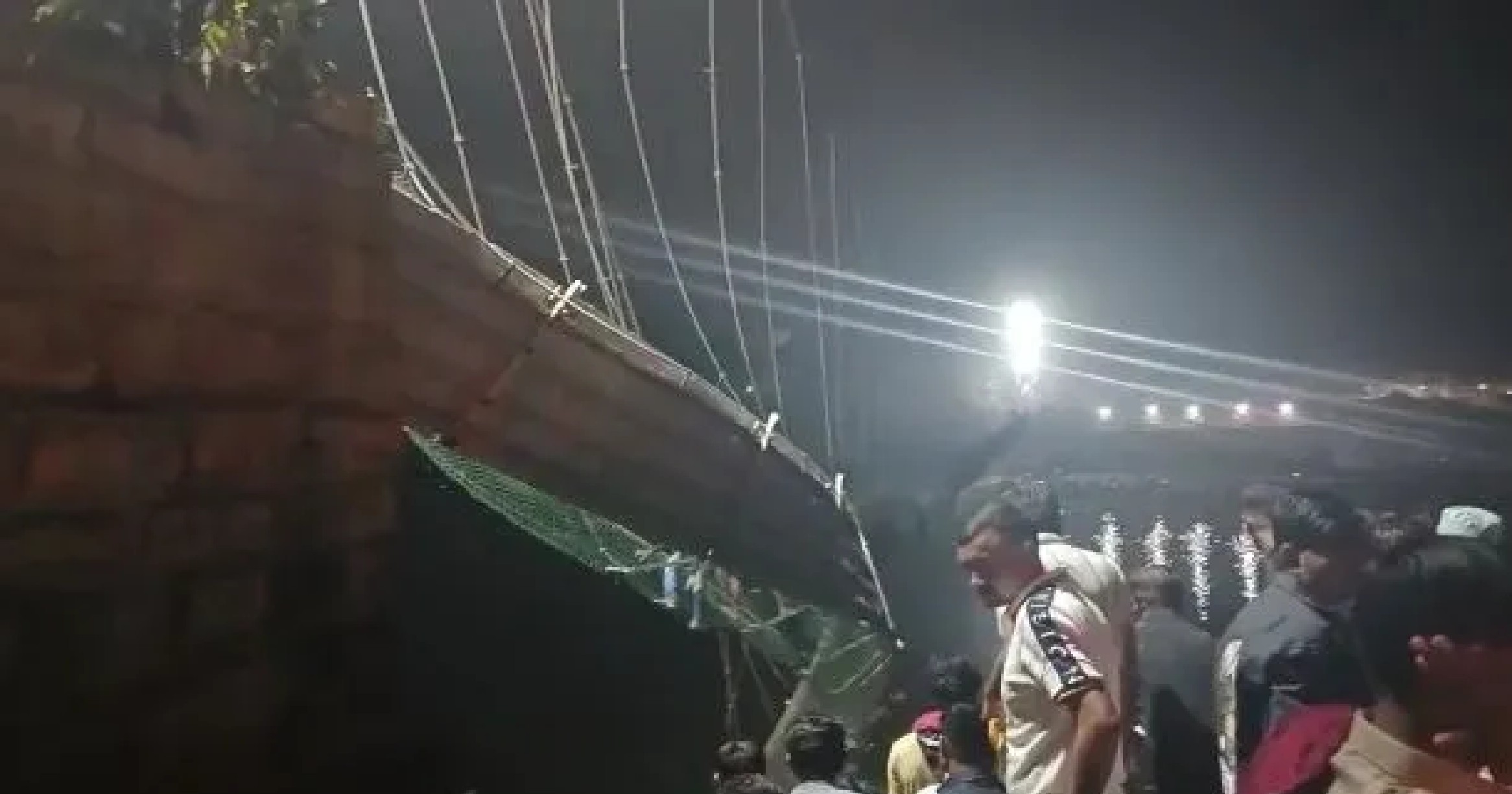 35 killed as hanging bridge in Gujarats Morbi collapses