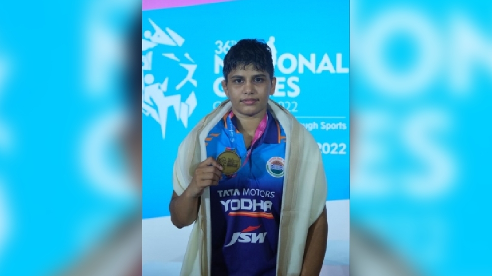 National Games wrestling: Teenager Antim takes gold on Games debut