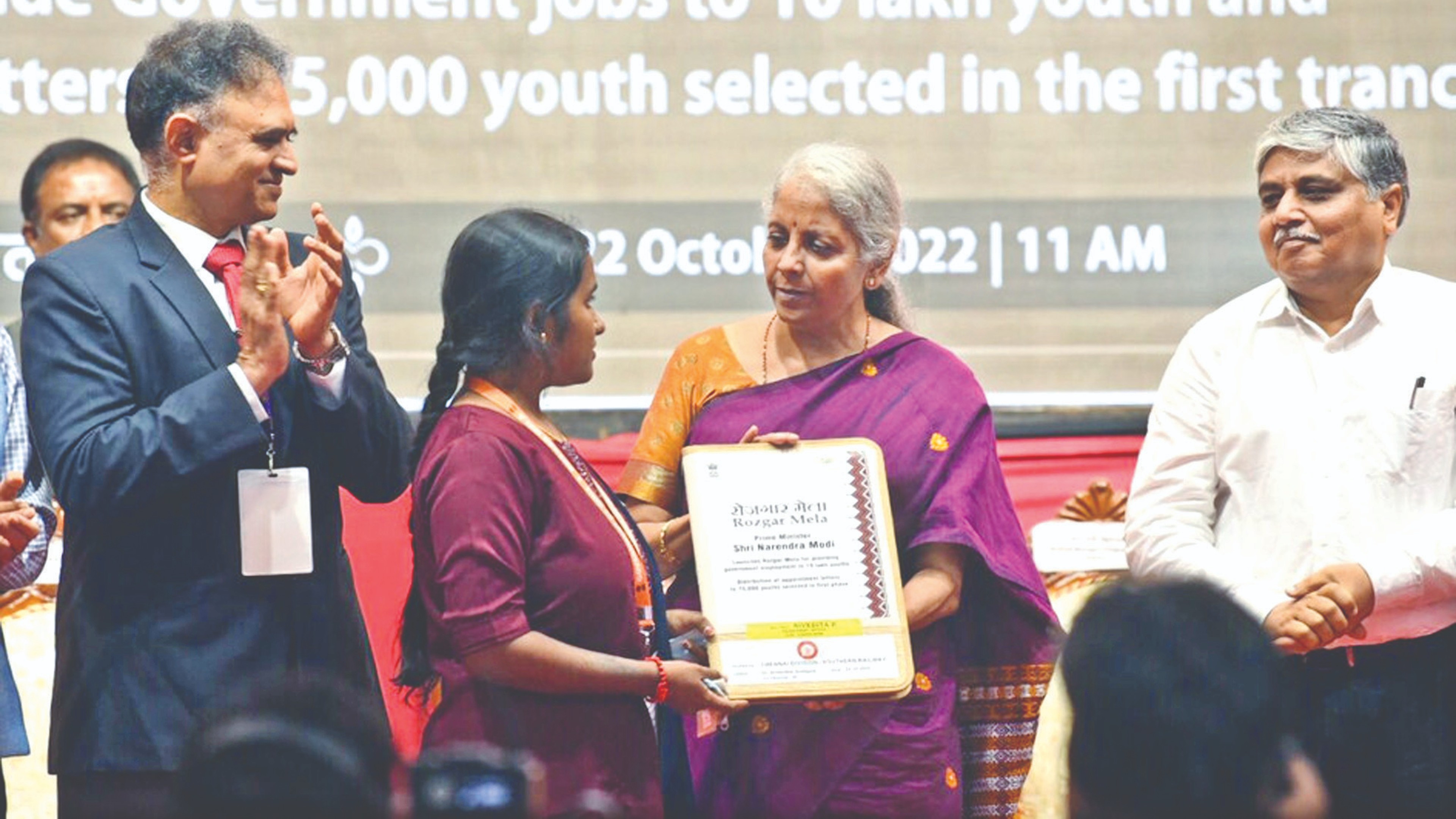 255 receive appointment letters as part of PM Rozgar Mela