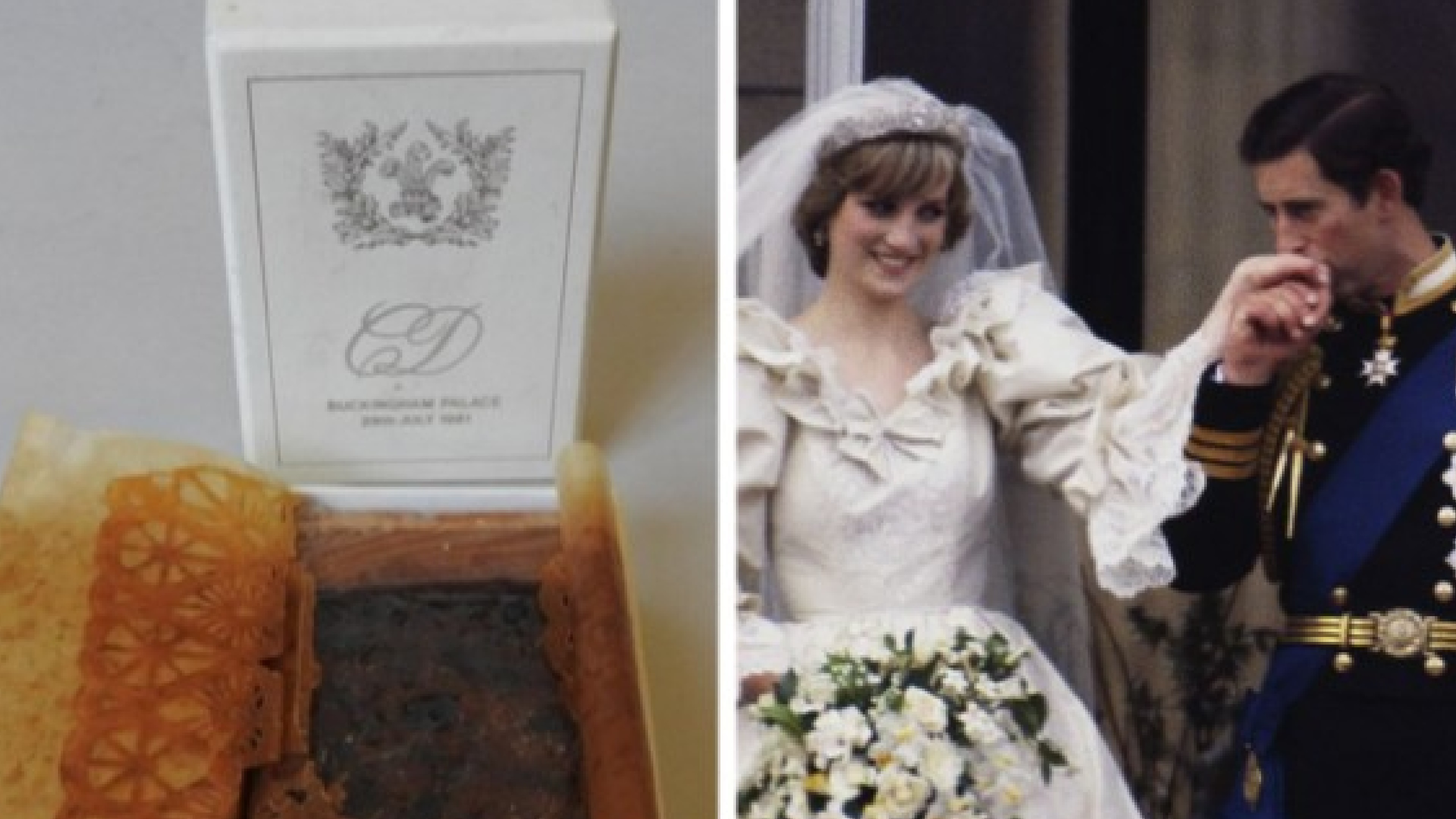 41-year-old cake from  Princess Dianas wedding to be auctioned!