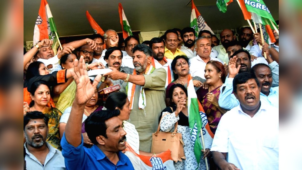 Cong prez poll: Partys Ktaka unit celebrates Kharges win Cong prez poll: Partys Ktaka unit celebrates Kharges win