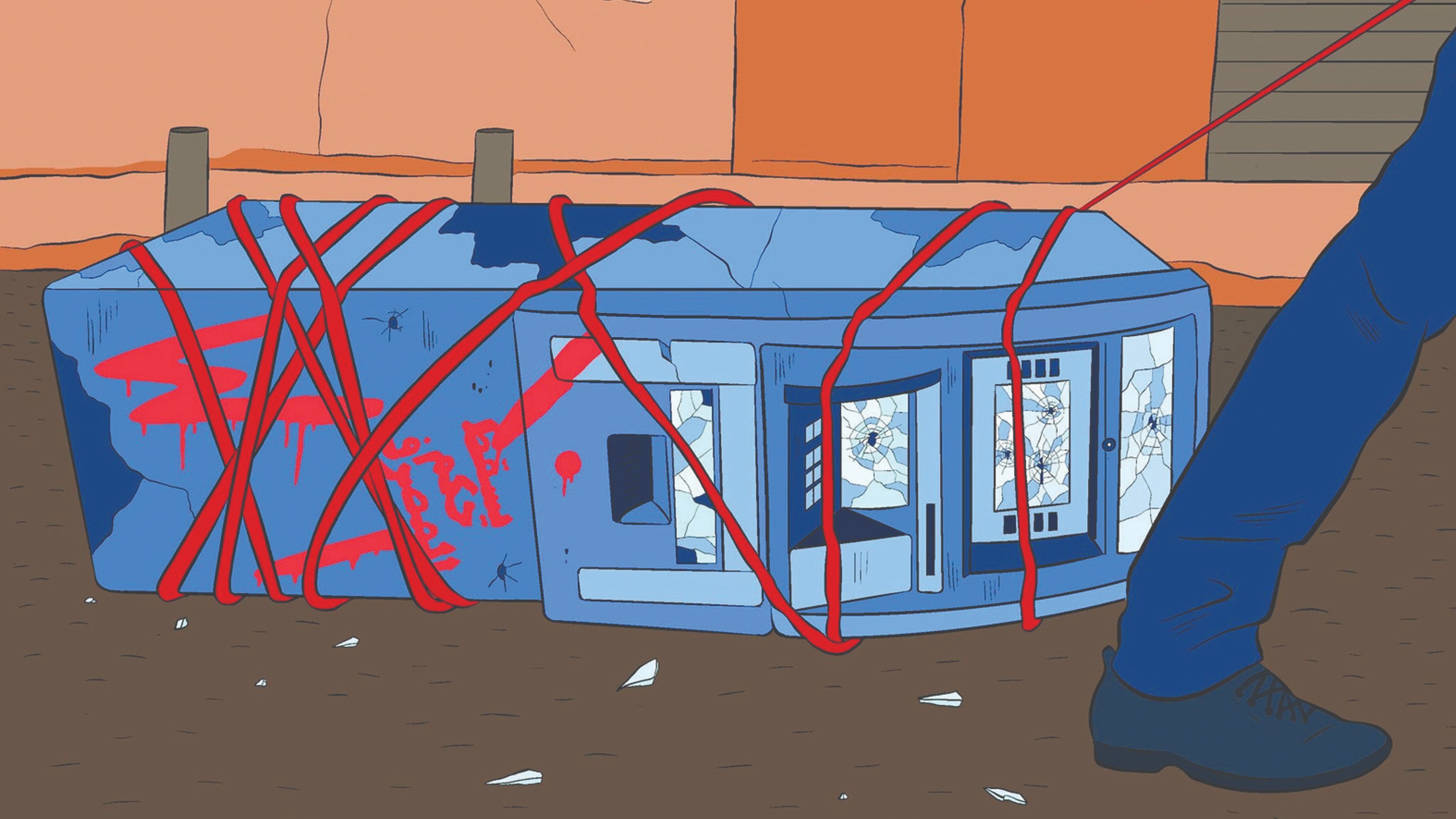 Robbing your own bank account for cash