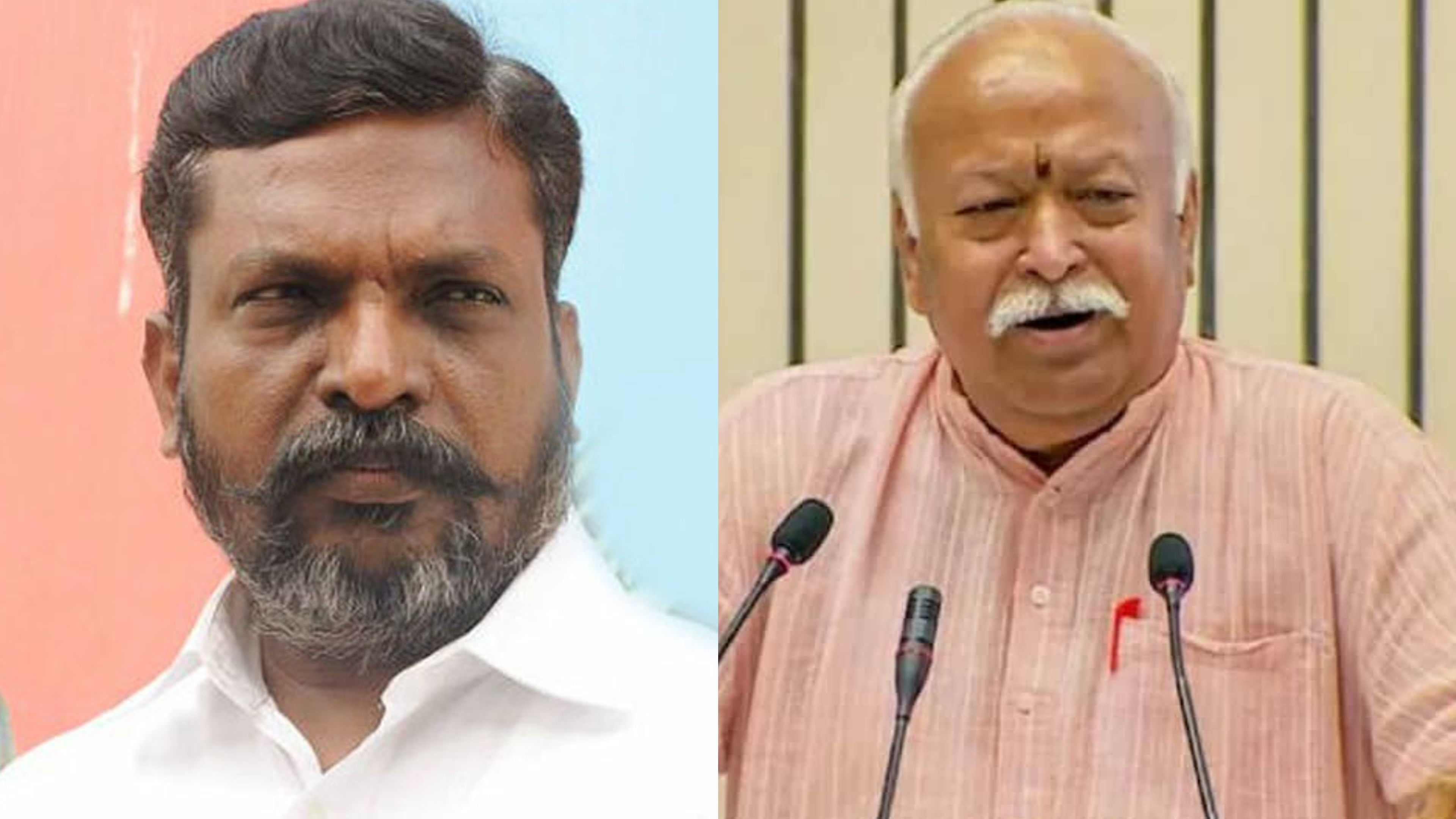 Thiruma counters Bhagwat on his comments on caste, varna