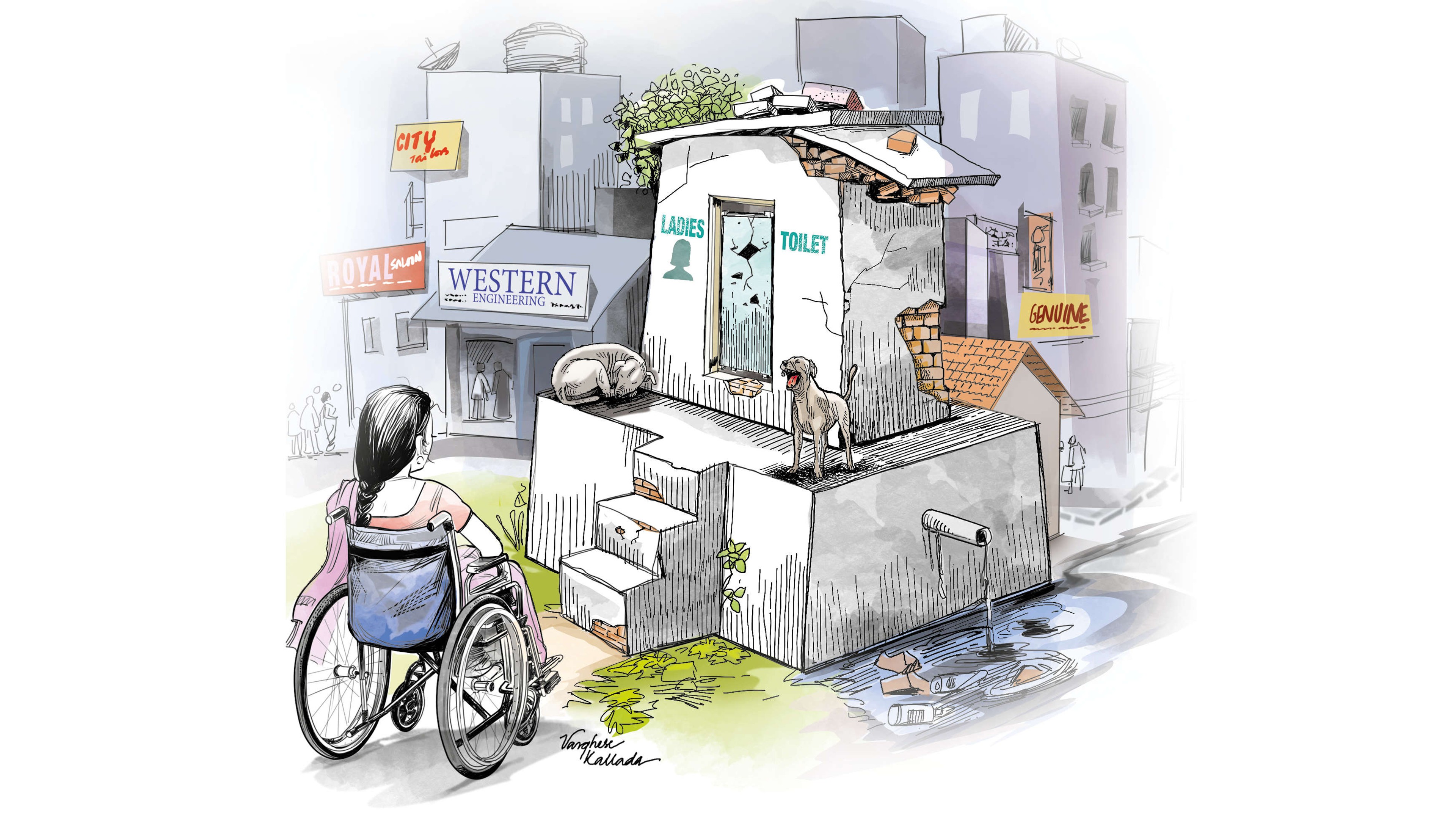 When nature calls, where do we go?