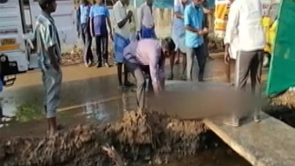 Man dies after falling into under-construction SWD in Kanchi