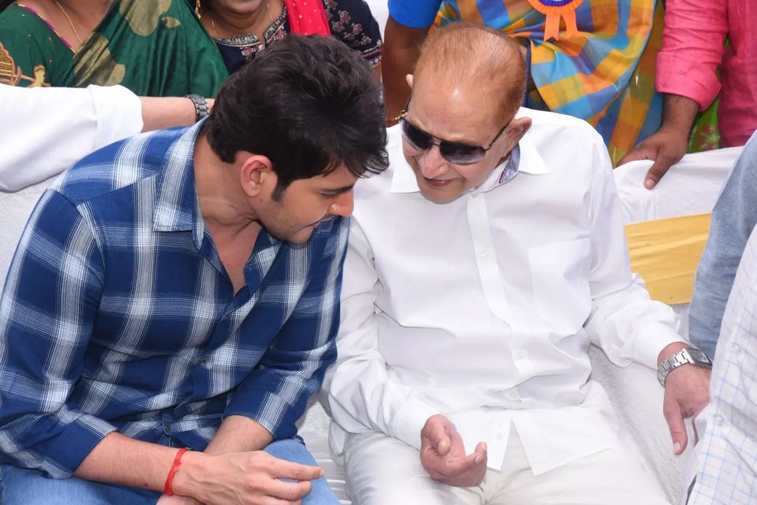 Precious moments of Mahesh Babu with his father, late superstar Krishna