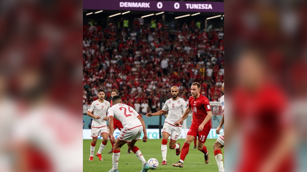 Tunisia survive late penalty scare to hold Denmark to goalless draw