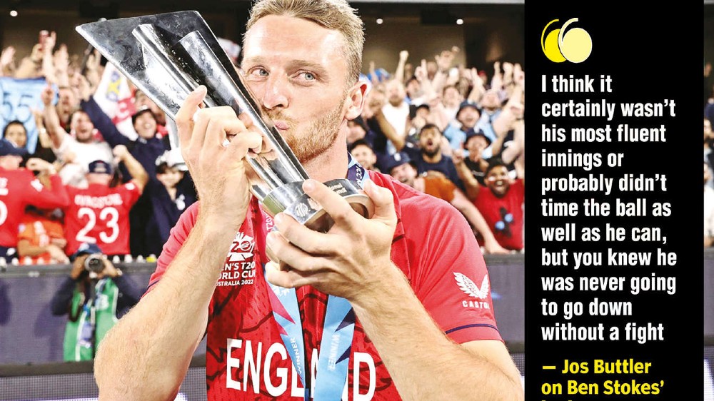 Buttler lavishes praise on match-winner Stokes Buttler lavishes praise on match-winner Stokes