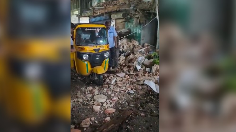 Woman killed, 3 injured after building collapse in Sowcarpet