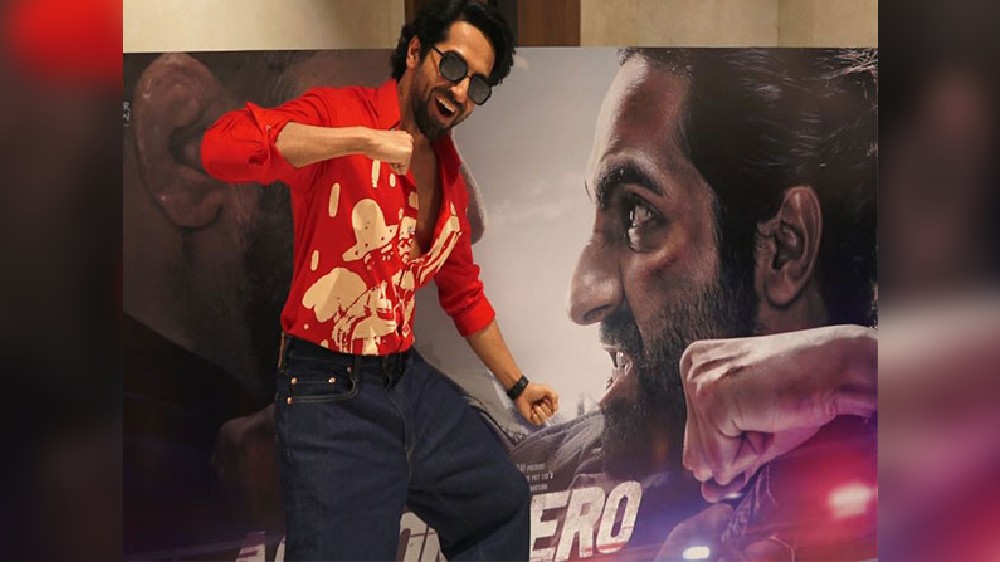 Ayushmann attends An Action Hero promotions