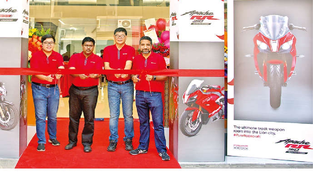 TVS Motor opens centre in Singapore