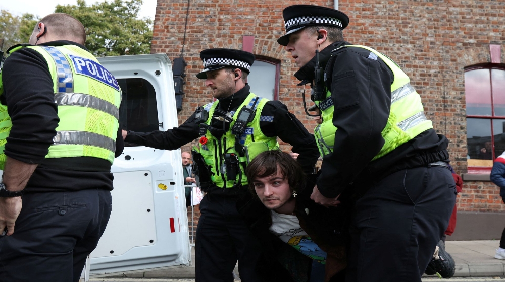 Police detain man after eggs thrown at King Charles III