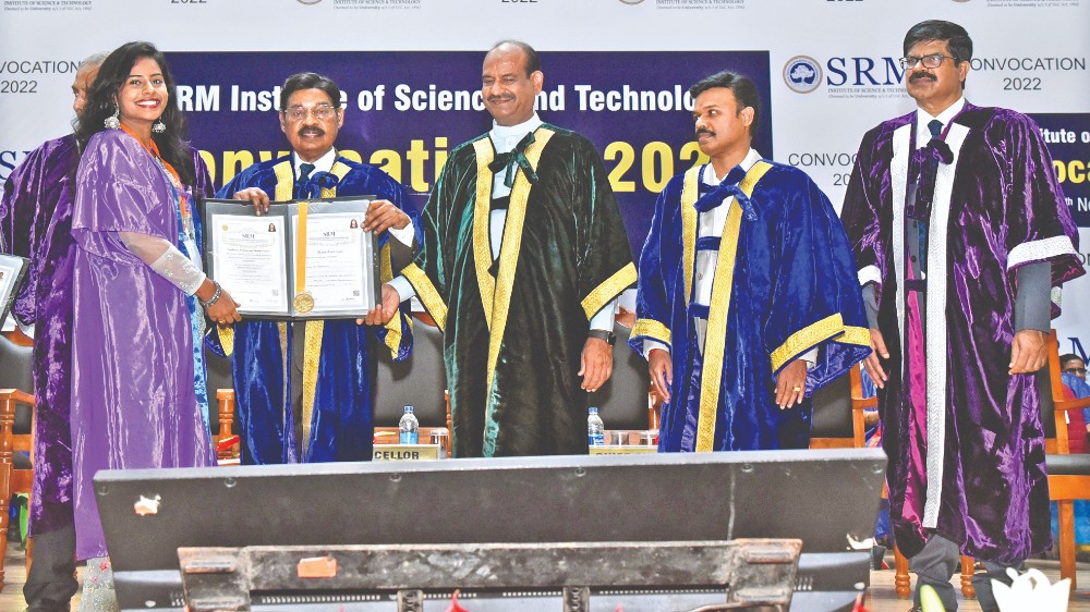 7,125 students receive degrees in SRMIST Convocation