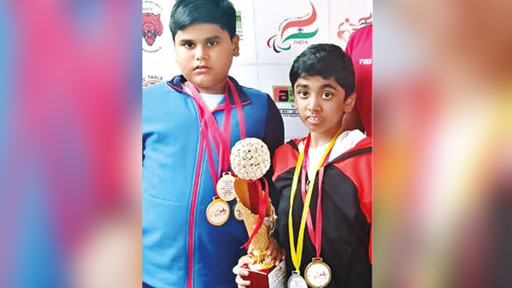 Children with special needs win medals in swimming